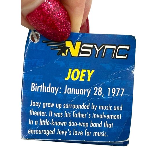 Joey Plush Bear Vitg 2000 *NSYNC Beanbag Rare Bears Limited Edition Collectible - Picture 6 of 16